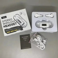 True Wireless Earphones TM20 LED Display Transparent Crystal Earbuds HIFI Stereo Effect Wireless BT5.3 TWS Gaming Earphones