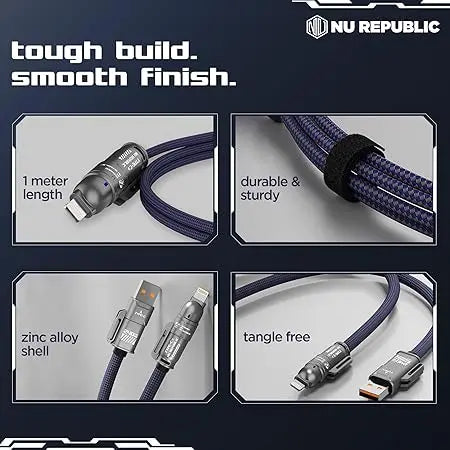 240W 4-in-1 Super Fast Charging Cable